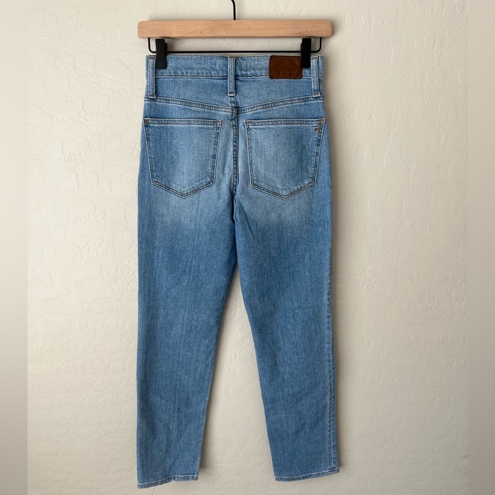 Madewell Classic Straight Denim Jeans Nearwood Wash Size 25 - Picture 4 of 8